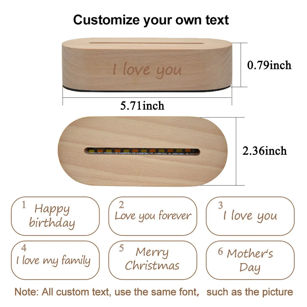 Personalized 3D Custom Photo Night Lamp