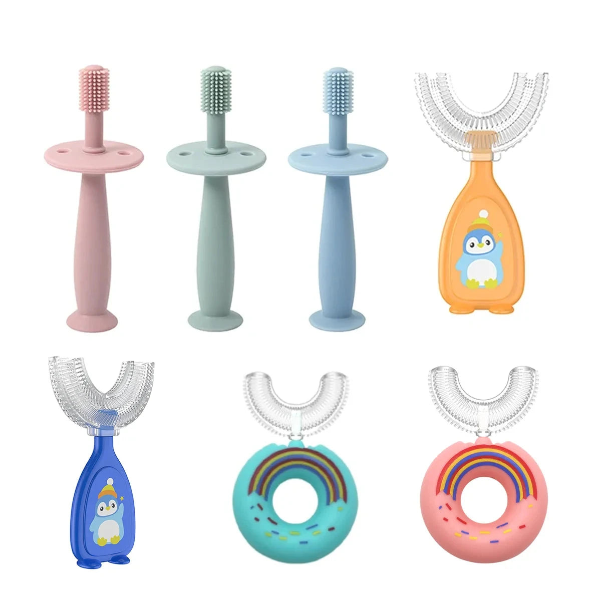 Babies Soft Silicone Training Toothbrush