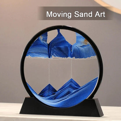 Home Decor Round Moving Sand Art