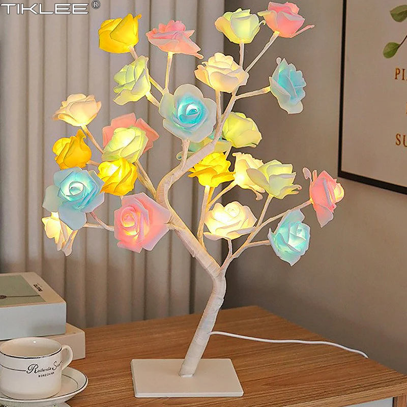 USB Flower Tree Table Lamp