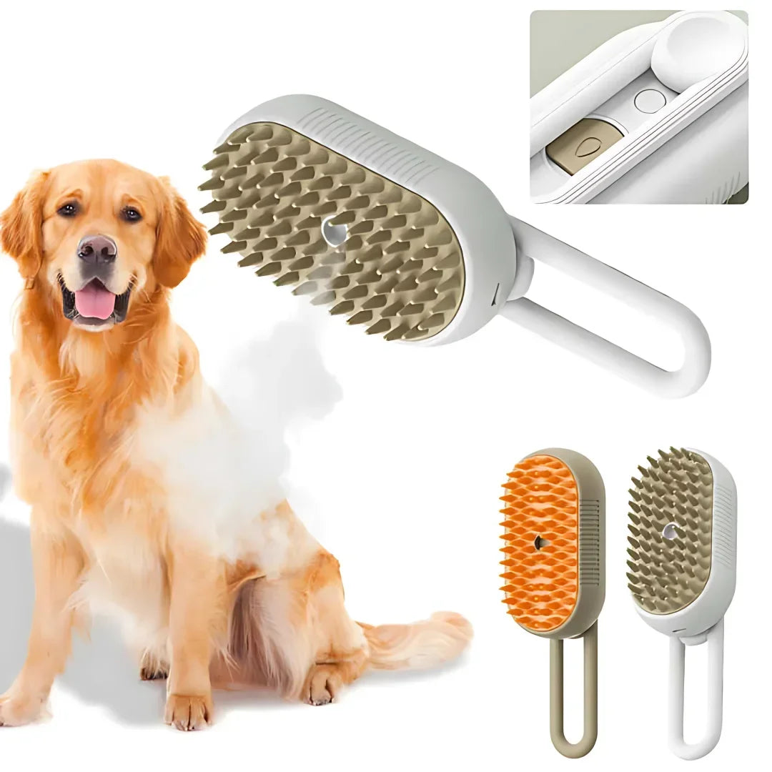 3-in-1 Electric Pet Grooming Spray Brush