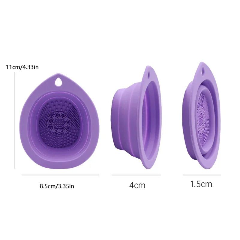 Foldable Silicone Makeup Brush Cleaner