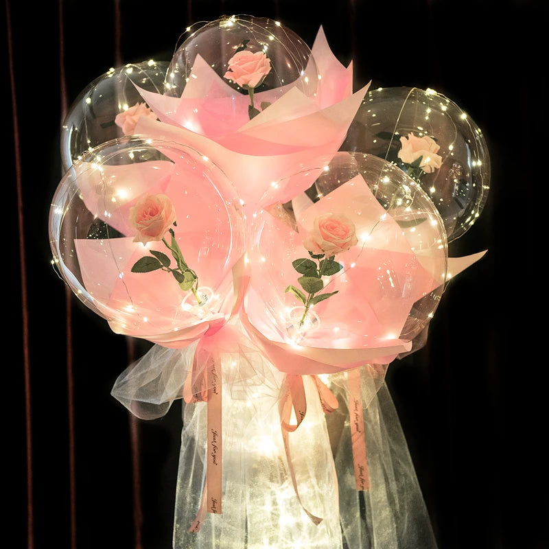 Events LED Rose Balloon Bouquet