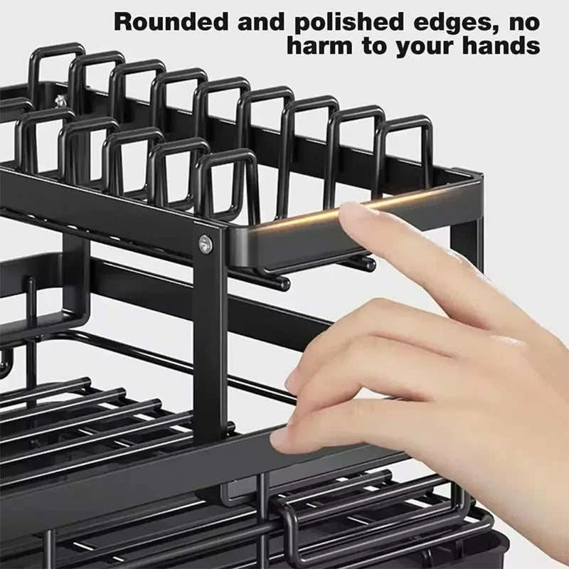 Adjustable Stainless Steel Dish Drying Rack